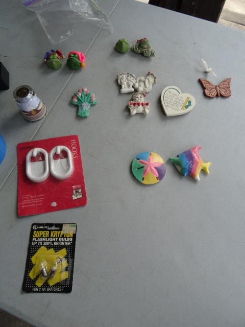 lot 213 image: Refrigerator Magnets, Door Hardware,