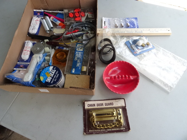 lot 238 image: Misc Hardware, Light Bulbs,