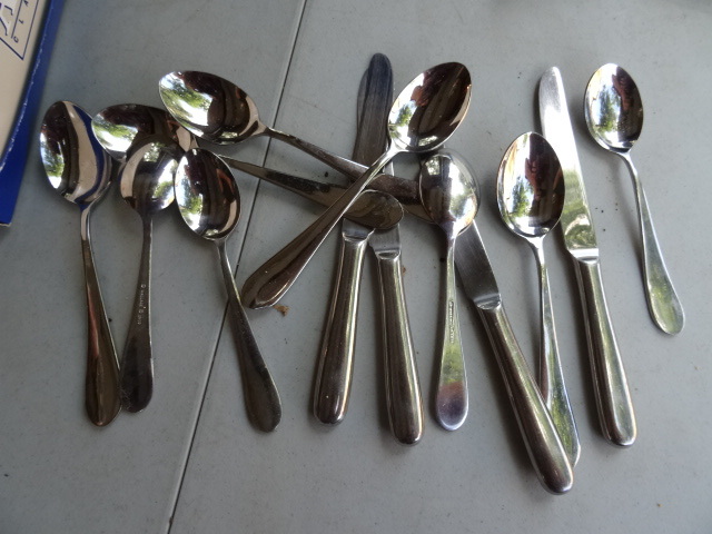 lot 239 image: Knife and Spoon Utensils