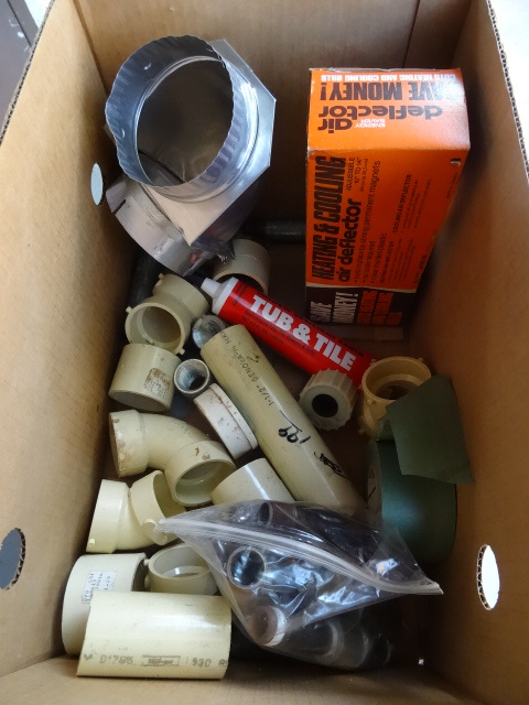 lot 252 image: Misc PVC and Steel Plumbing Supplies