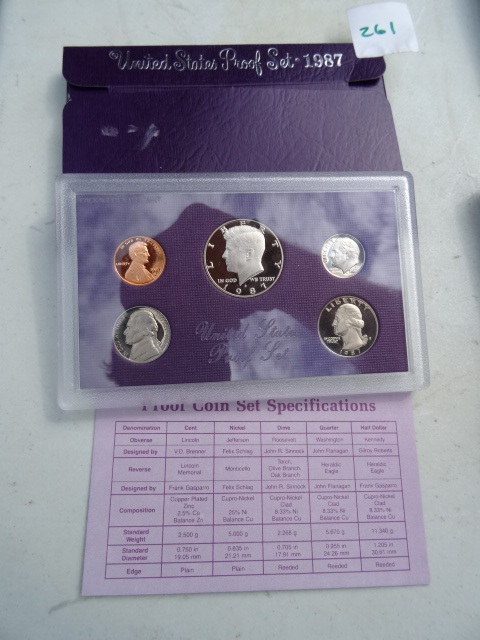 lot 261 image: 1987 United States Proof Set