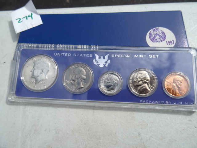 lot 274 image: 1967 United States Special Mint Set