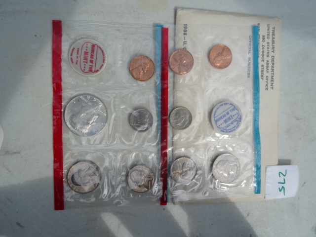 lot 275 image: 1968 Uncirculated Coin Set