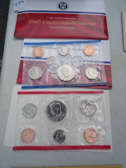 lot 277 image: 1987 Uncirculated Coin Set