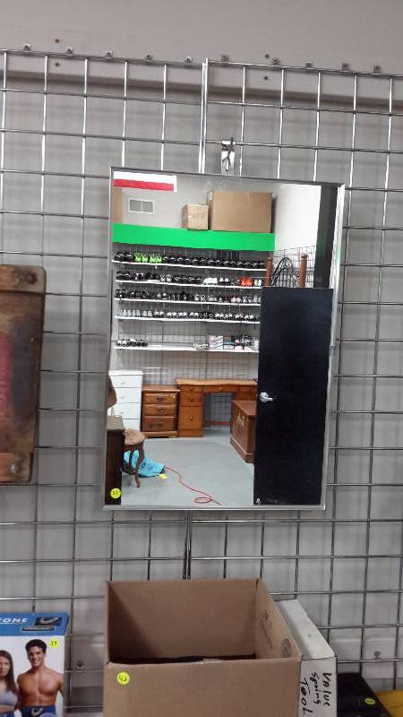 contemporary metal frame mirror