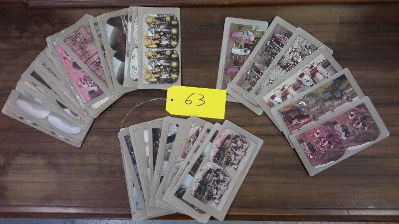 Original set of 3-D image projection cards