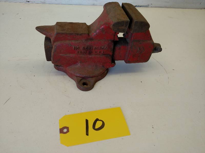 lot 10 image: Craftsman 3 12 Swivel Base Vise...