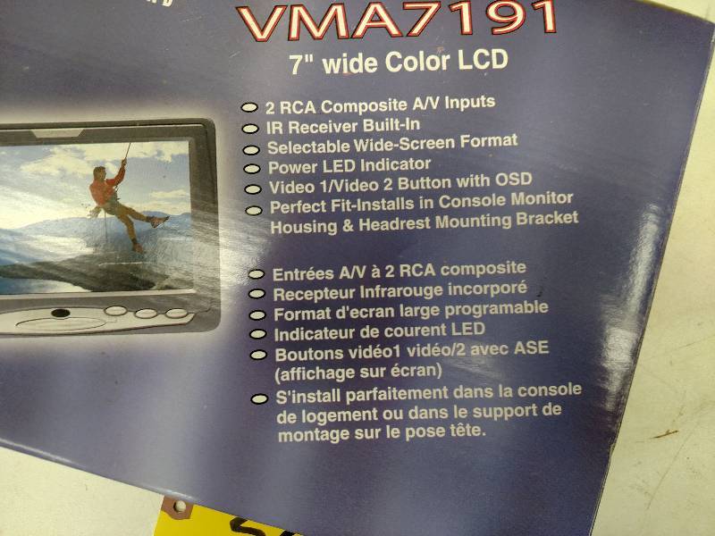lot 56 image: Clarion VMA7191 7 Wide Color LCD, ...