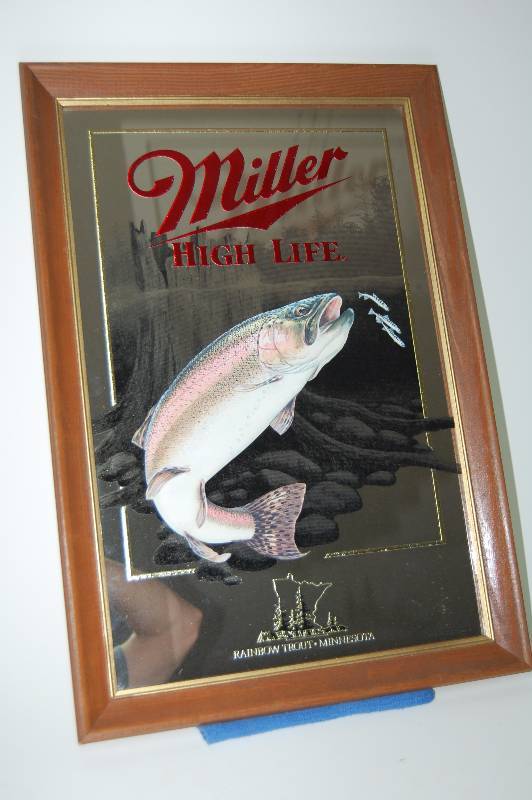 lot 11 image: Alcohol Advertisement Mirror
