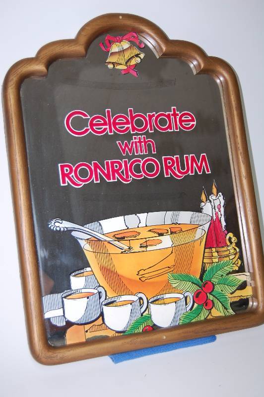 lot 12 image: Alcohol Advertisement Mirror