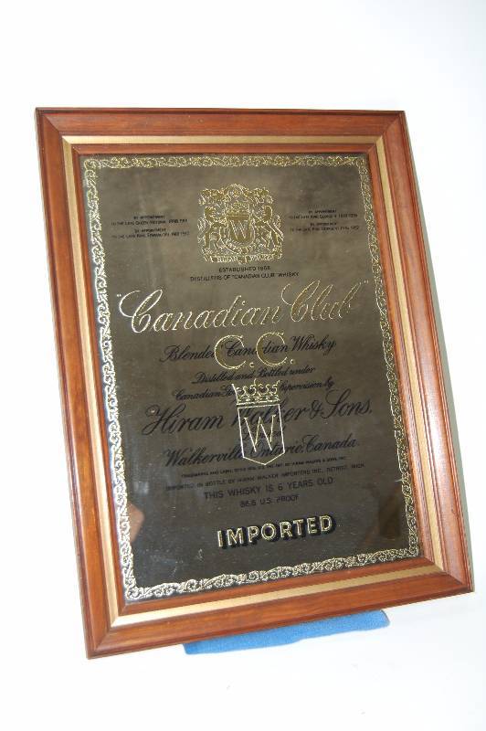 lot 20 image: Alcohol Advertisement Mirror