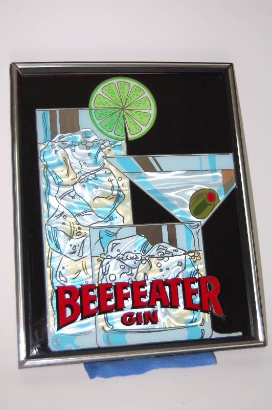 lot 21 image: Alcohol Advertisement Mirror