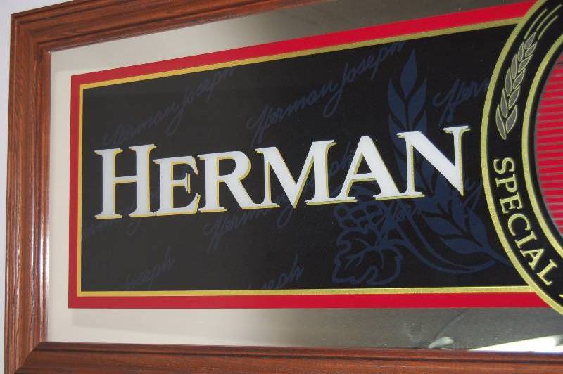 lot 27 image: Alcohol Advertisement Mirror