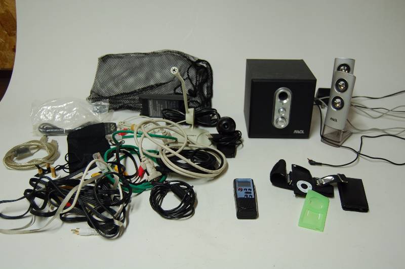 lot 81 image: Speakers and Misc Computer Electronics
