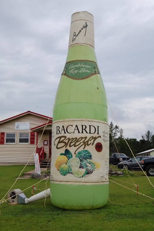 lot 48 image: Giant Inflatable Alcohol Bottle
