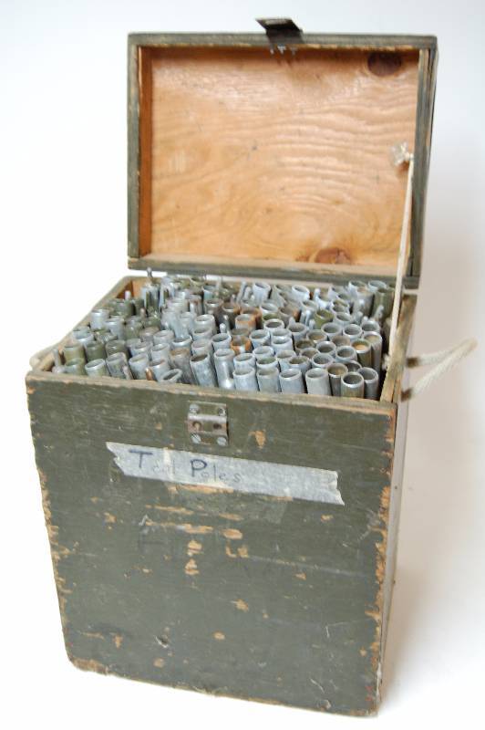 lot 100 image: Box of Tent Poles