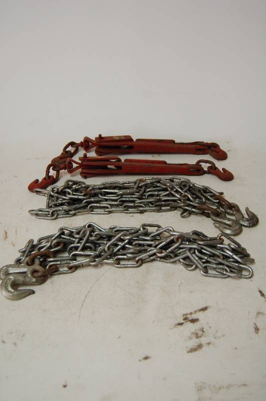 lot 244 image: Chains and Load Binders