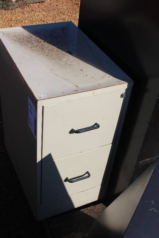 Locking 2-Drawer Metal File Cabinet