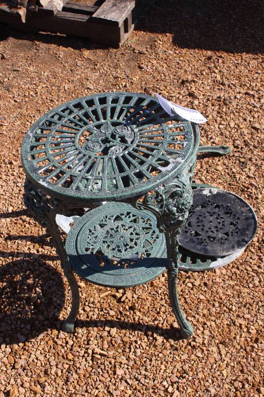 Lot of (2) Iron Yard Table
