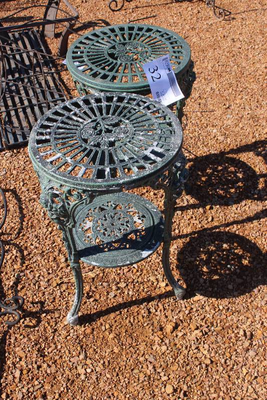 Lot of (2) Iron Yard Table