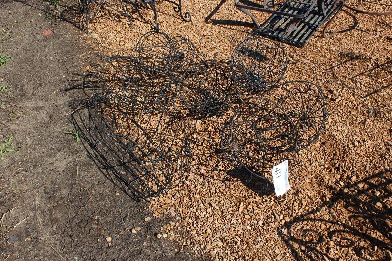 Lot of (8) Wire Yard Decorations