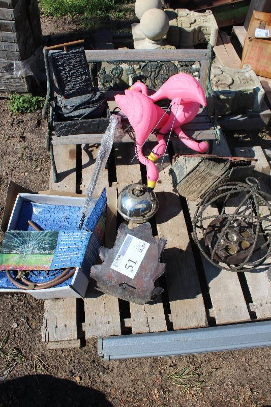 Pallet Lot of Yard Decorations