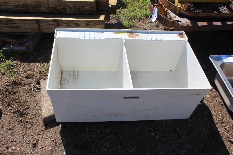 Plastic Double Basin Laundry Sink Shakopee Landscaping Equipment And   2777909 