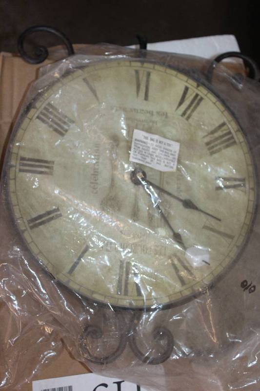 Lot of (6) Roman Numeral Wall Clock