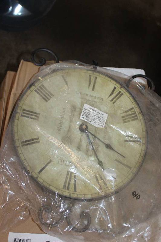 Lot of (8) Roman Numeral Wall Clock