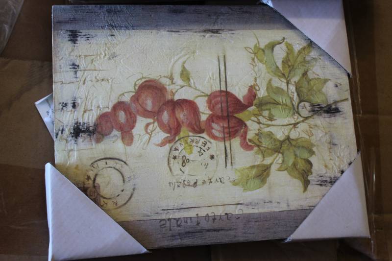 Box Lot of Decorative Canvas Wall Art