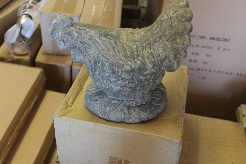 Lot of (4) Chicken Figurines