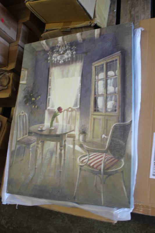 Lot of (3) Canvas Wall Art