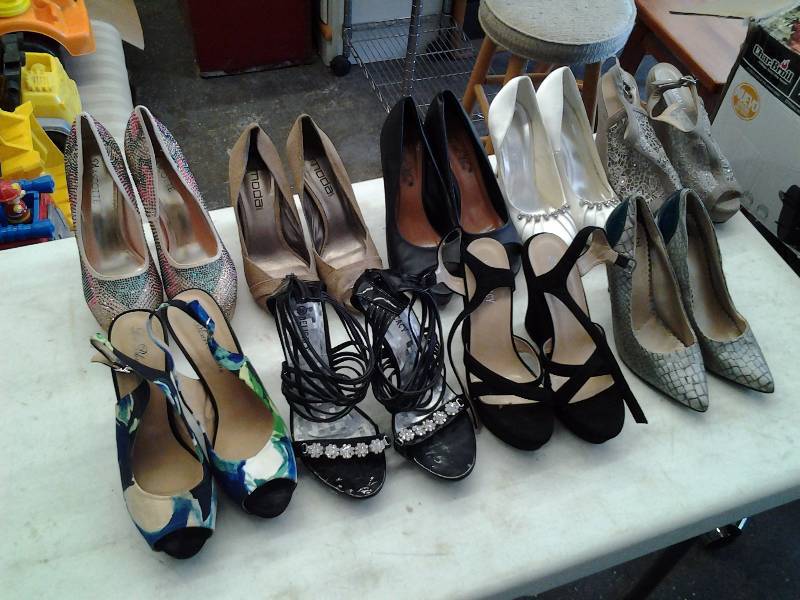 9-Pair High Heel Shoes (Size 8-12 & 9)