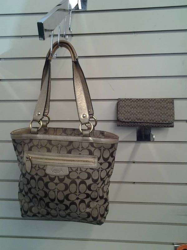 Genuine COACH Signature Hand Bag & Wallet