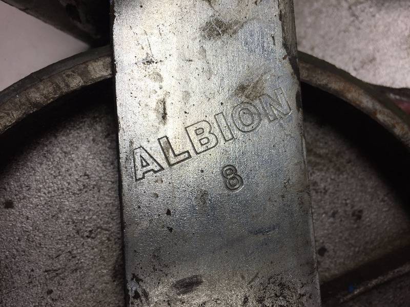 lot 6 image: 8 METAL CASTER WHEELS (9)