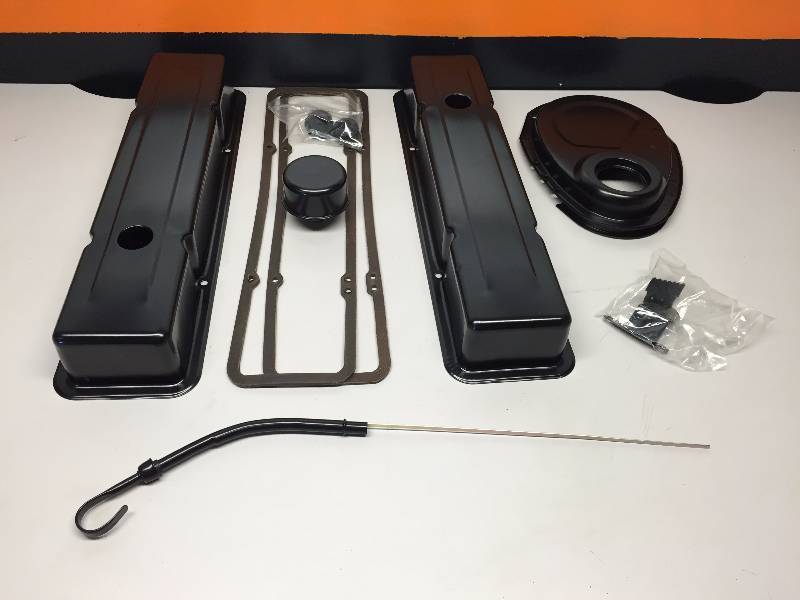 lot 7 image: MR. GASKET ENGINE DRESS UP KIT FOR SMALL BLOCK CHEVY 1958-1985