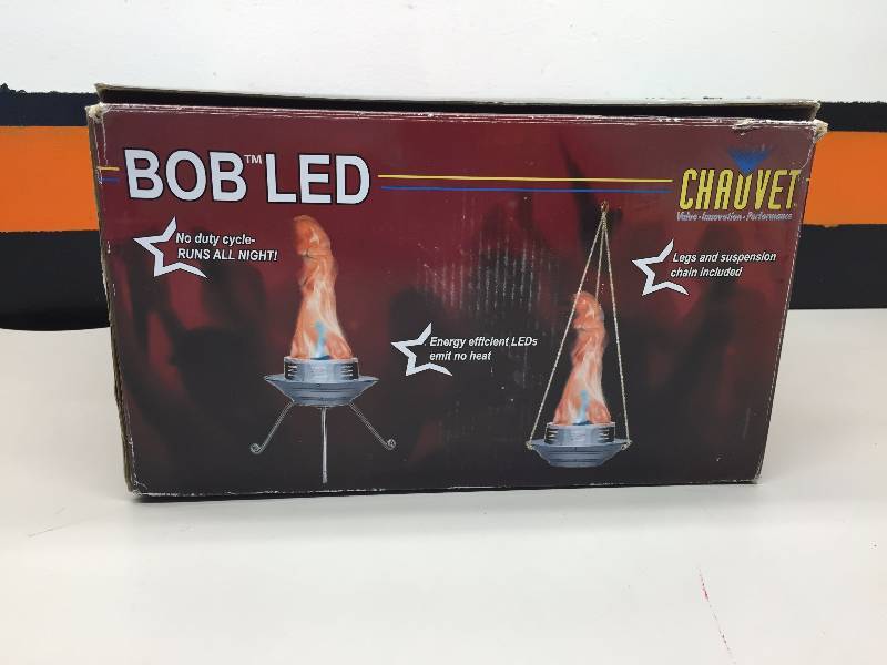 lot 13 image: SWISS GEAR AIR FLOW BACK PACK, BOB LED SIMULATED FLAME LAMP