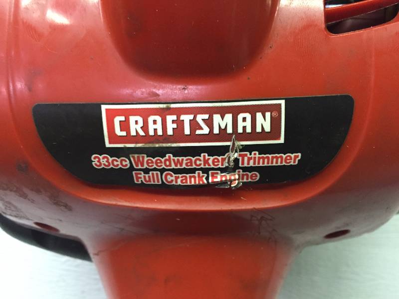 lot 17 image: CRAFTSMAN 33CC WEED WACKERTRIMMER, SMALL HOMEMADE AIR TANK