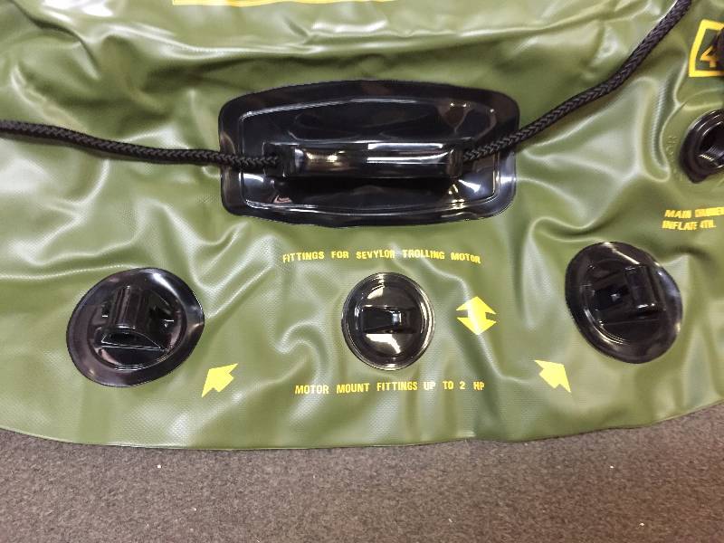 lot 47 image: SEVYLOR FISHING AND HUNTING INFLATABLE BOAT, MODEL #HF 250