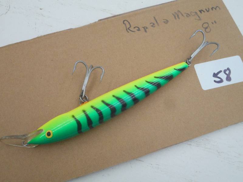 lot 58 image: (1) Rapala Magnum 8 Muskie Lure ...
