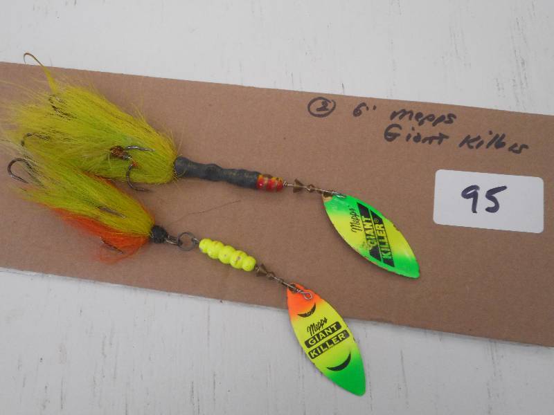 lot 95 image: (2) 6 Mepps Giant Killer Spinner L...