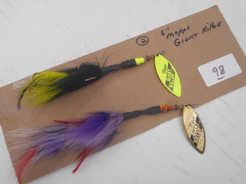 lot 98 image: (2) 6 Mepps Giant Killer Spinner L...