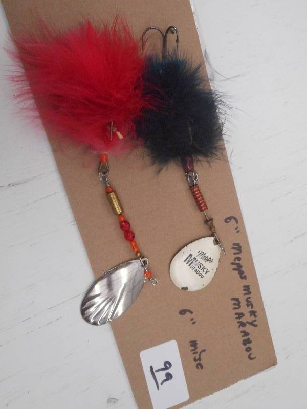 lot 99 image: (1) 6 Mepps Muskie Marabou & (1) 6...