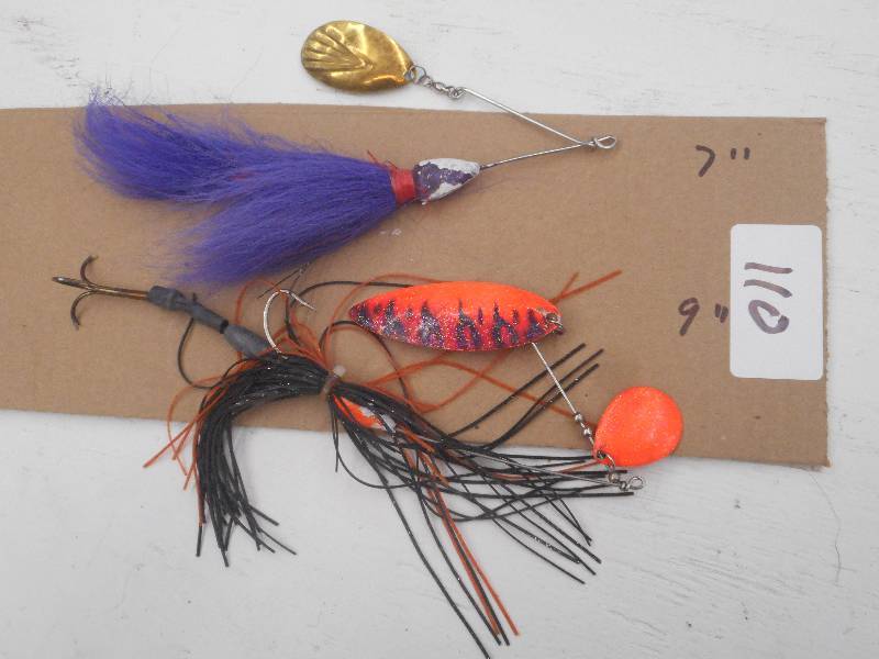 lot 110 image: (1) 7 & (1) 9 Spinner Lures ...
