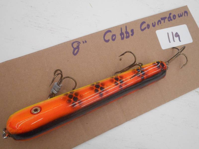 lot 119 image: (1) 8 Cobbs Countdown Muskie Lure ...