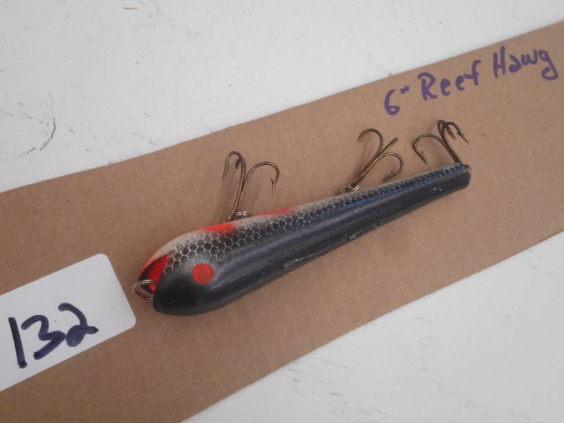 lot 132 image: (1) 6 Reef Hawg Muskie Lure ...