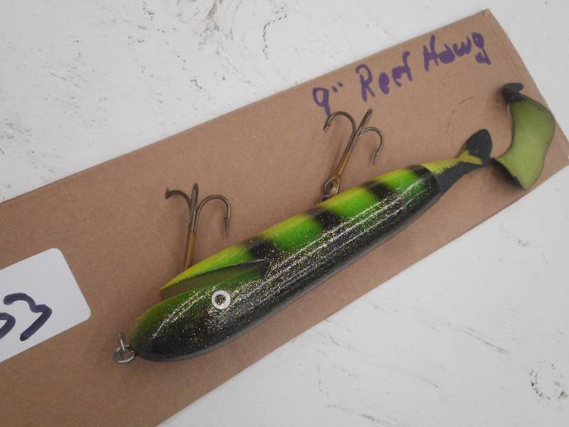 lot 133 image: (1) 9 Reef Hawg Muskie Lure ...