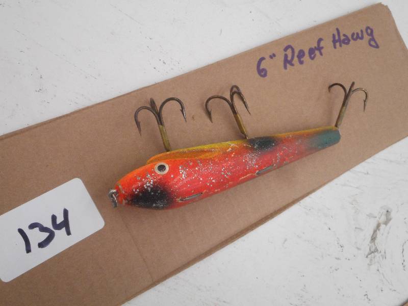 lot 134 image: (1) 6 Reef Hawg Muskie Lure ...