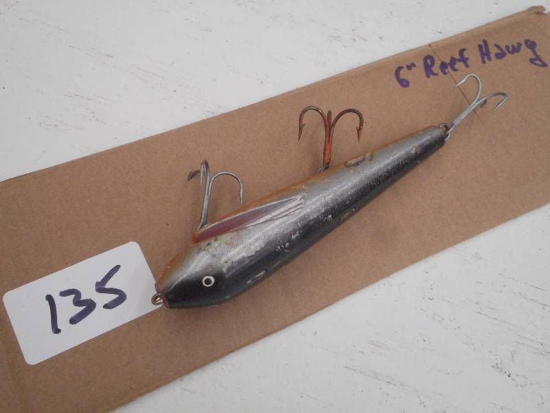 lot 135 image: (1) 6 Reef Hawg Muskie Lure ...