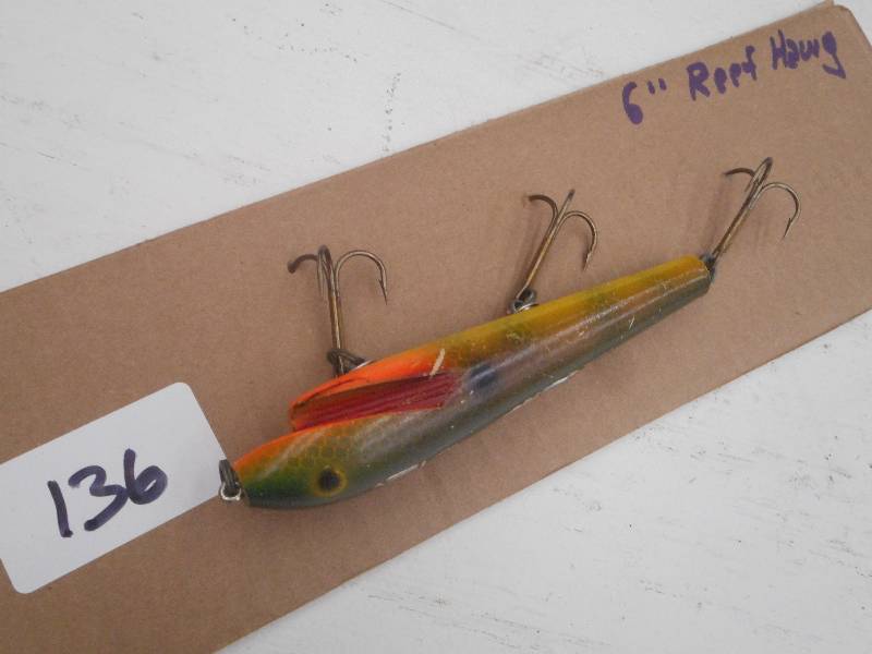 lot 136 image: (1) 6 Reef Hawg Muskie Lure ...